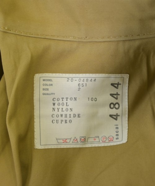 sacai（サカイ）トレンチコート ベージュ サイズ:2(M位) レディース/2200704625020