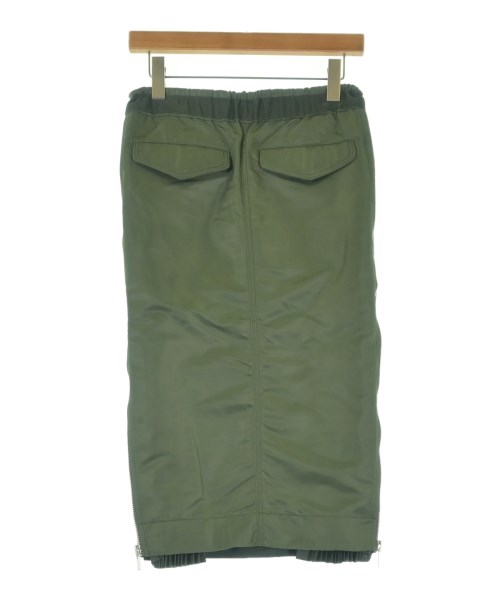 sacai（サカイ）ロング・マキシ丈スカート カーキ サイズ:0(XS位) レディース/2200662365013