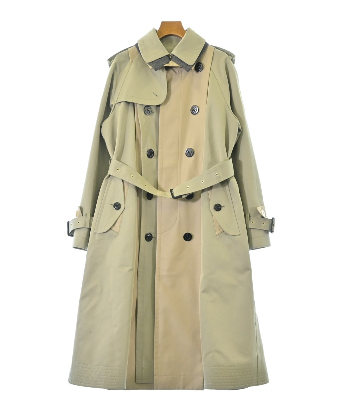 sacai（サカイ）トレンチコート カーキ サイズ:2(M位) レディース