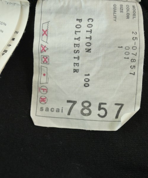 sacai（サカイ）Tシャツ・カットソー 黒 サイズ:1(S位) レディース/2200662733010