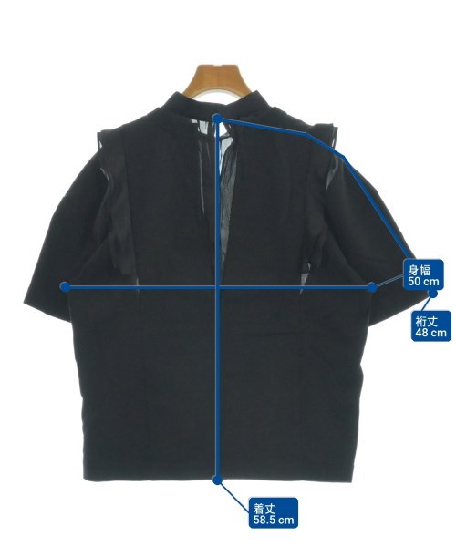 sacai（サカイ）Tシャツ・カットソー 黒 サイズ:1(S位) レディース/2200662733010
