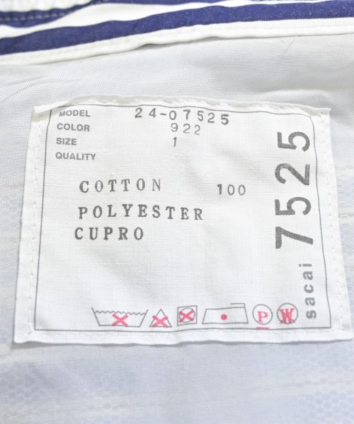 sacai（サカイ）カジュアルシャツ 紺 サイズ:1(S位) レディース/2200661015056