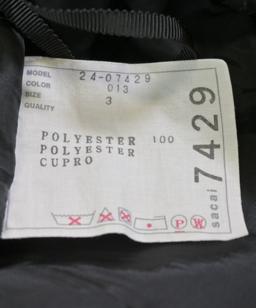 sacai（サカイ）ロング・マキシ丈スカート 黒 サイズ:3(L位) レディース/2200665125133