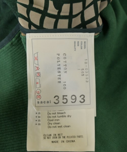 sacai（サカイ）ニット・セーター 緑 サイズ:1(S位) レディース/2200659383143