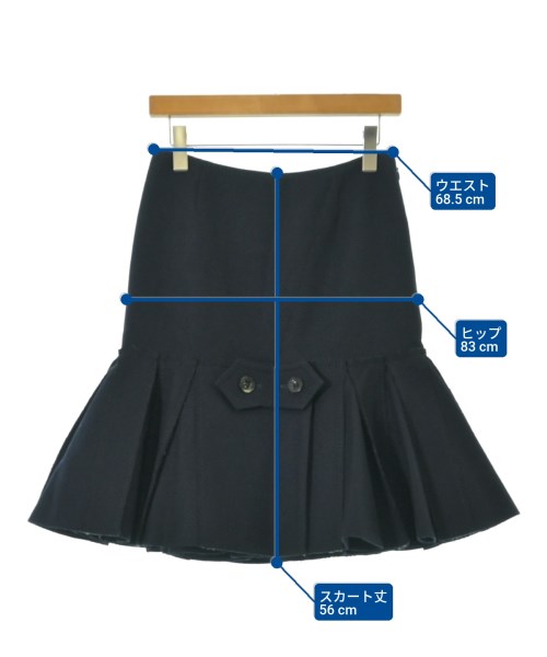 sacai（サカイ）ひざ丈スカート 紺 サイズ:2(M位) レディース/2200655692119