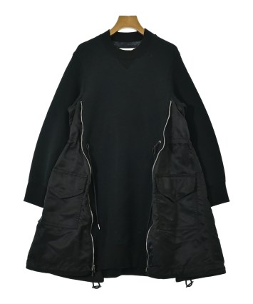 sacai（サカイ）ワンピース 黒 サイズ:3(L位) レディース