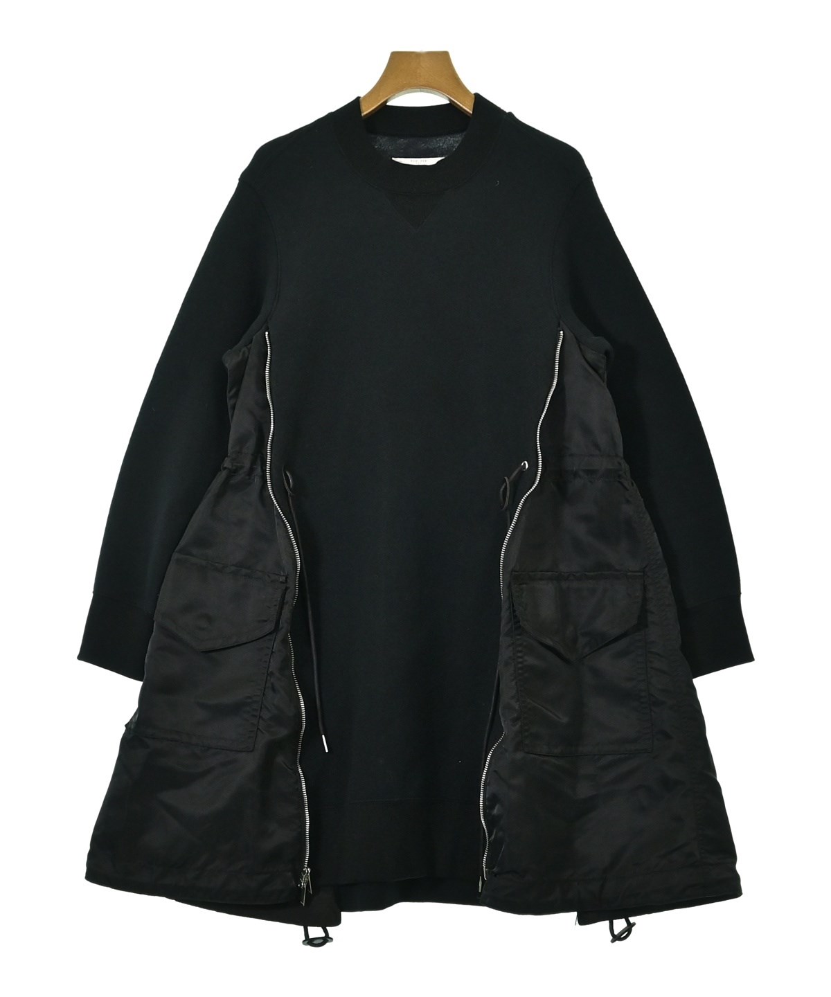 sacai（サカイ）ワンピース 黒 サイズ:3(L位) レディース
