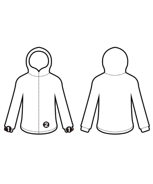 sacai（サカイ）パーカー 白 サイズ:1(S位) レディース/2200666789013