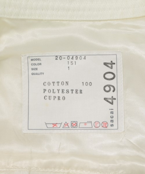 sacai（サカイ）カーディガン 白 サイズ:1(S位) レディース/2200666789044