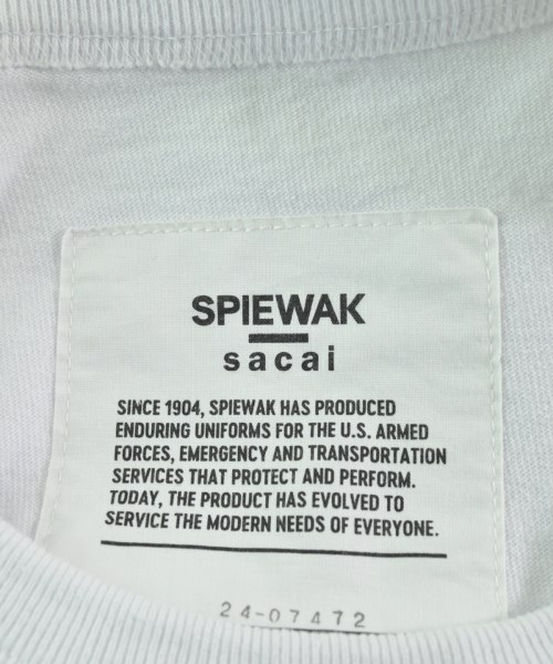 sacai（サカイ）Tシャツ・カットソー 白 サイズ:2(M位) レディース/2200667267138
