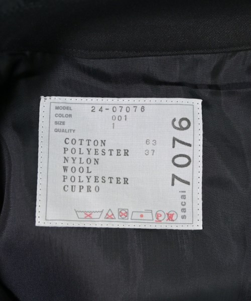 sacai（サカイ）その他 黒 サイズ:1(S位) レディース/2200669831030