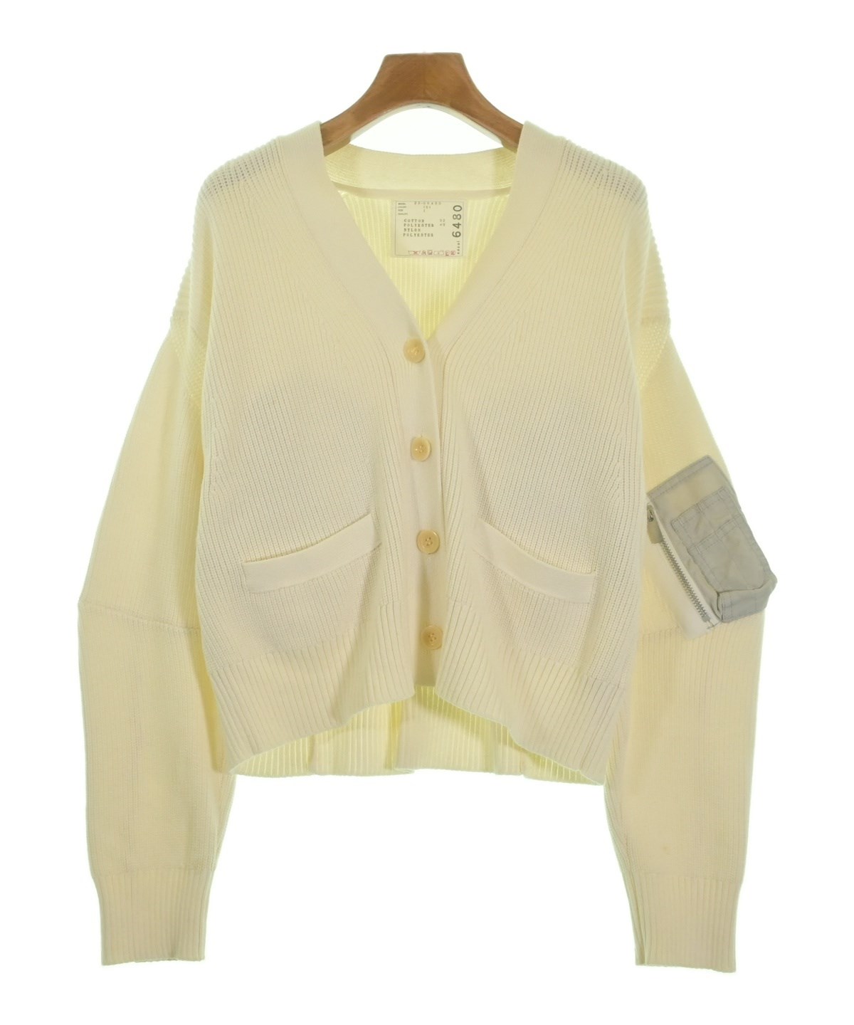 sacai（サカイ）カーディガン 白 サイズ:1(S位) レディース