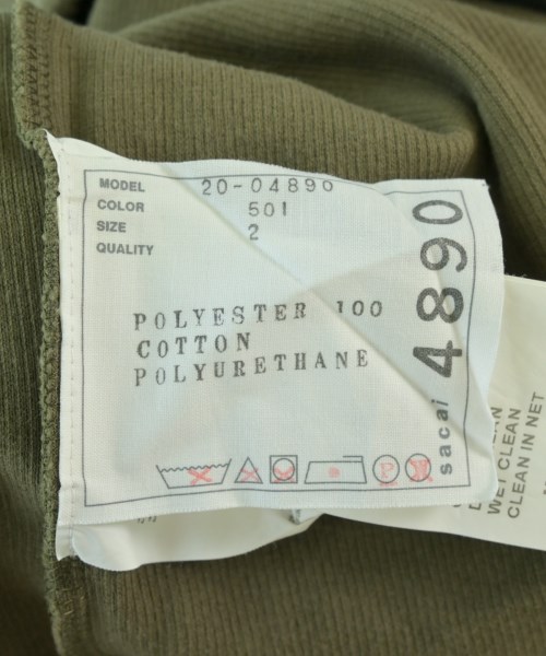 sacai（サカイ）Tシャツ・カットソー カーキ サイズ:2(M位) レディース/2200670125067