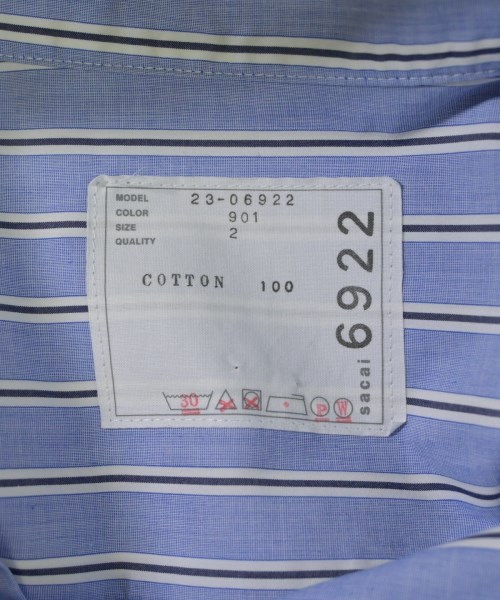sacai（サカイ）ブラウス 青 サイズ:2(M位) レディース/2200670776030