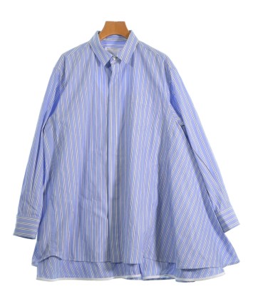 sacai / サカイ | 総柄 カットソー レイヤード ブラウス | ブルー | レディース sacai(サカイ) ブラウス・シャツ(レディース) - ブランド通販のBUYMA
