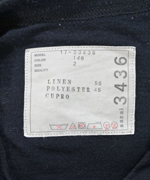 sacai（サカイ）Tシャツ・カットソー 紺 サイズ:2(M位) レディース/2200666949028