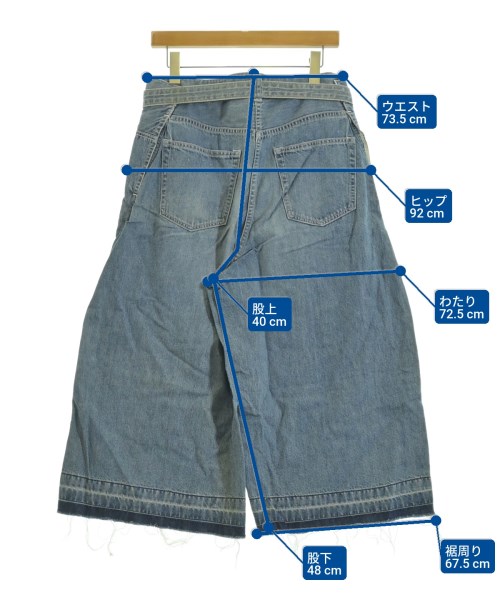 sacai（サカイ）デニムパンツ 青 サイズ:3(L位) レディース/2200671063047