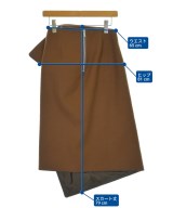 sacai（サカイ）ひざ丈スカート 茶 サイズ:1(S位) レディース/2200668271110