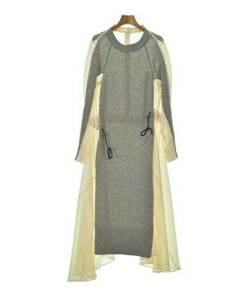 sacai（サカイ）ワンピース グレー サイズ:3(L位) レディース