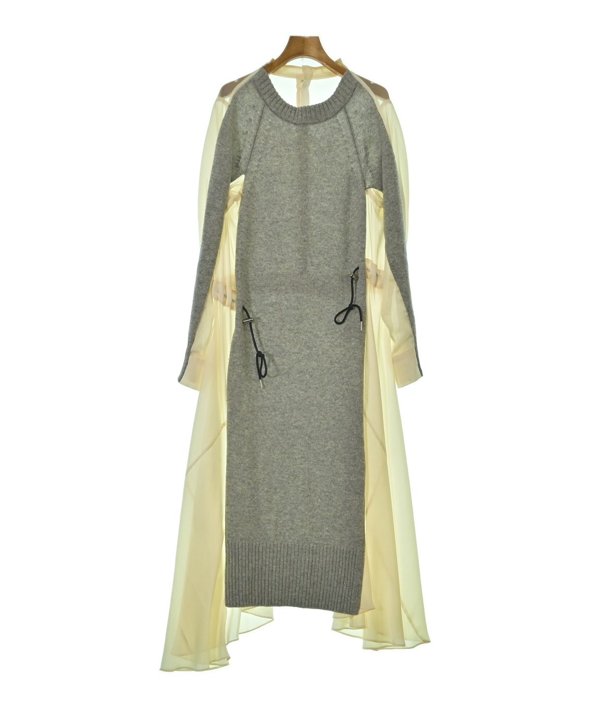 sacai（サカイ）ワンピース グレー サイズ:3(L位) レディース