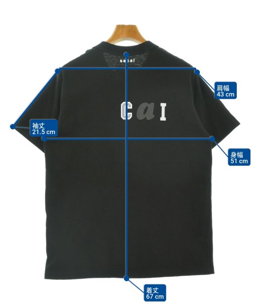 sacai（サカイ）Tシャツ・カットソー 黒 サイズ:2(M位) メンズ/2200729570084