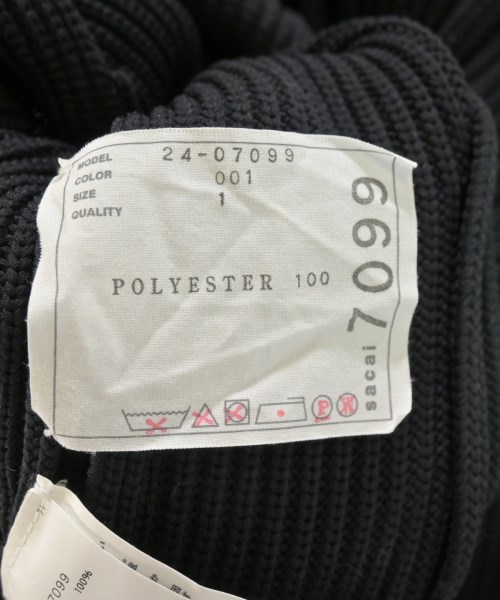 sacai（サカイ）ニット・セーター 黒 サイズ:1(S位) レディース/2200729606042