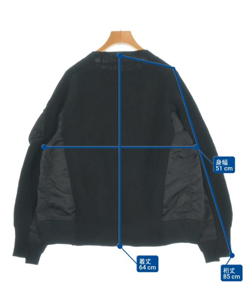 sacai（サカイ）ニット・セーター 黒 サイズ:1(S位) レディース/2200730168010