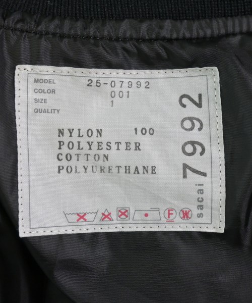 sacai（サカイ）ミリタリーブルゾン 黒 サイズ:1(S位) レディース/2200722334034