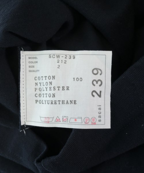 sacai（サカイ）Tシャツ・カットソー 紺 サイズ:2(M位) レディース/2200731334049