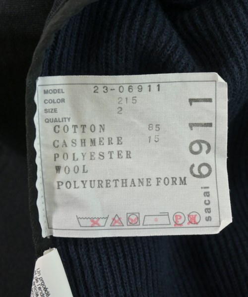 sacai（サカイ）ニット・セーター 紺 サイズ:2(M位) レディース/2200730705086