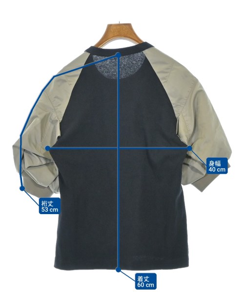 sacai（サカイ）Tシャツ・カットソー 黒 サイズ:1(S位) レディース/2200730705109