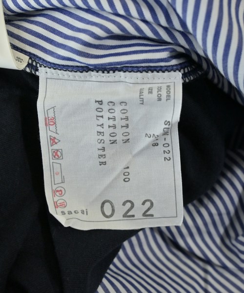 sacai（サカイ）Tシャツ・カットソー 紺 サイズ:2(M位) レディース/2200732162566