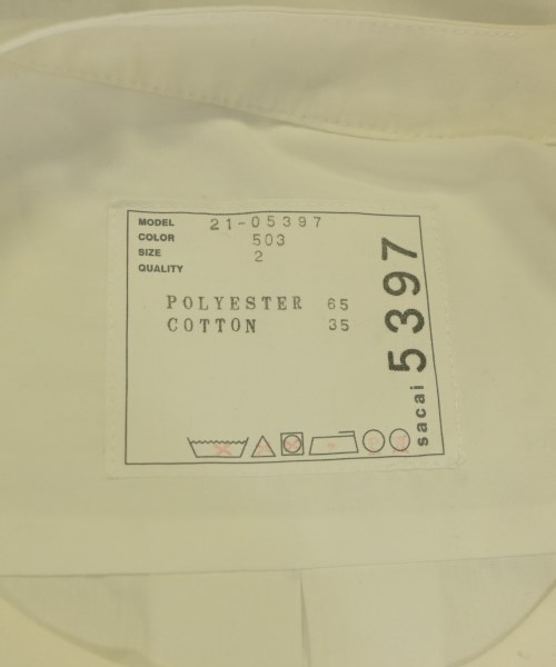 sacai（サカイ）ブラウス 白 サイズ:2(M位) レディース/2200732965020