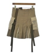 sacai（サカイ）ミニスカート 茶 サイズ:0(XS位) レディース/2200726659072