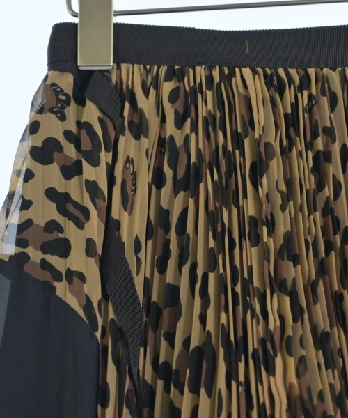 sacai（サカイ）ひざ丈スカート 茶 サイズ:0(XS位) レディース/2200726659096