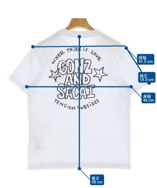 sacai（サカイ）Tシャツ・カットソー 白 サイズ:0(XS位) レディース/2200735233034