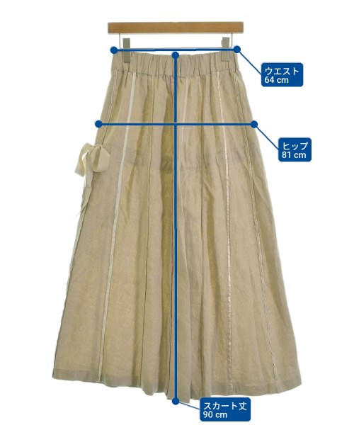 sacai（サカイ）ロング・マキシ丈スカート ベージュ サイズ:38(M位) レディース/2200735589018