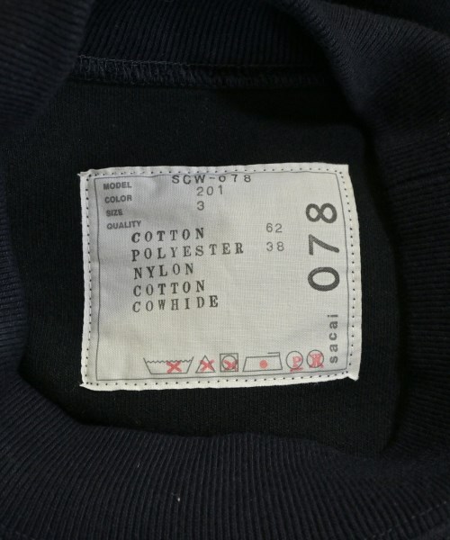 sacai（サカイ）ワンピース 紺 サイズ:3(L位) レディース/2200735761025