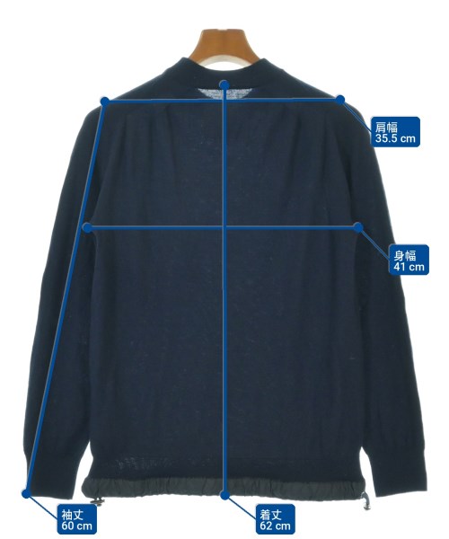 sacai（サカイ）ニット・セーター 紺 サイズ:1(S位) メンズ/2200721887043
