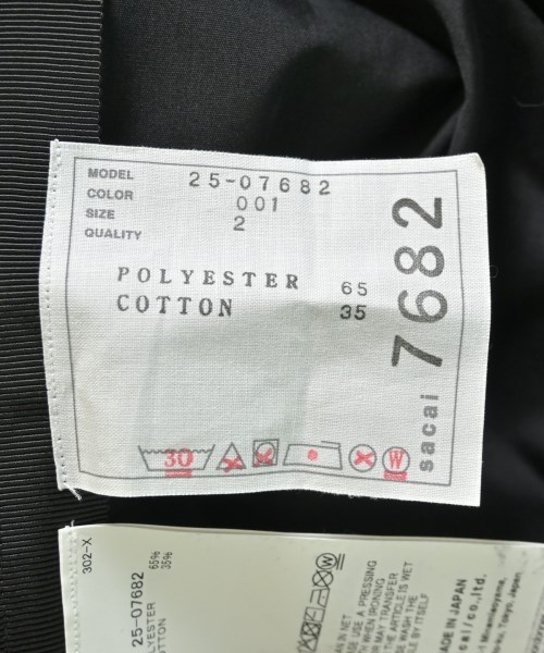sacai（サカイ）ワンピース 黒 サイズ:2(M位) レディース/2200723380016