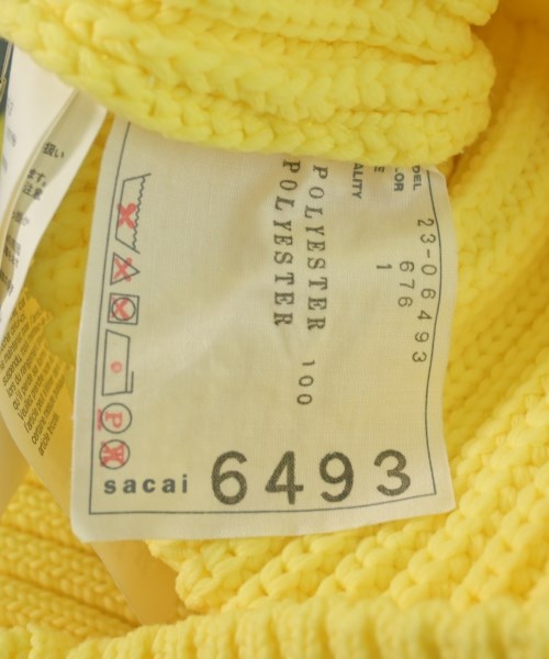sacai（サカイ）ニット・セーター 黄 サイズ:1(S位) レディース/2200723599241