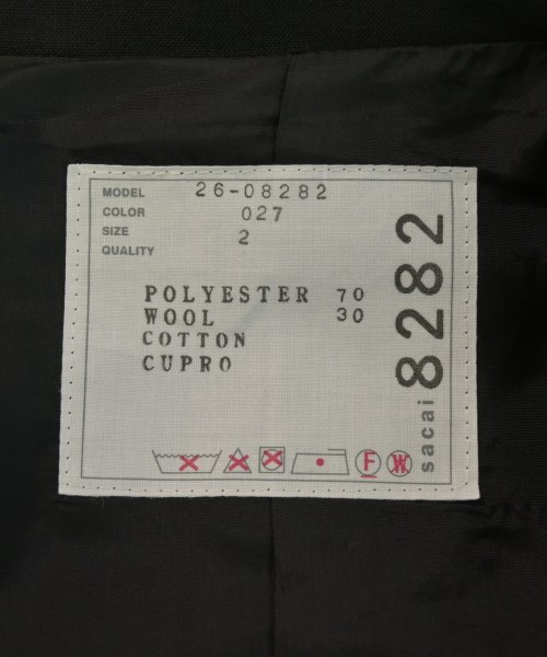 sacai（サカイ）その他 黒 サイズ:2(M位) レディース/2200724223169