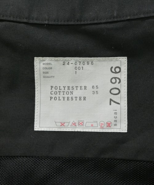 sacai（サカイ）ブラウス 黒 サイズ:1(S位) レディース/2200721939148