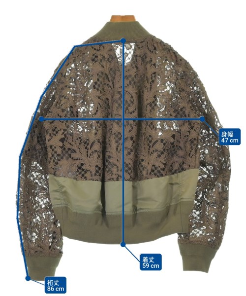 sacai（サカイ）ミリタリーブルゾン カーキ サイズ:1(S位) レディース/2200726843013