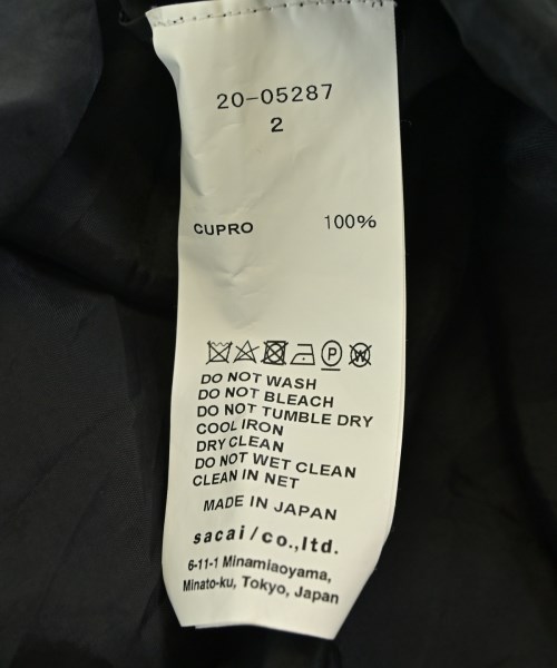 sacai（サカイ）ワンピース 黒 サイズ:2(M位) レディース/2200721394213