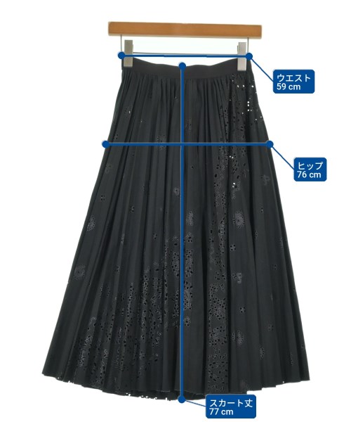 sacai（サカイ）ロング・マキシ丈スカート 黒 サイズ:0(XS位) レディース/2200722468067