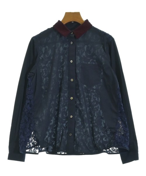 sacai(サカイ)カジュアルシャツ 紺 サイズ:2(M位)/2200682311052