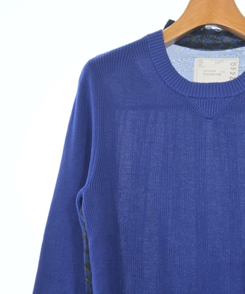 sacai（サカイ）ニット・セーター 青 サイズ:1(S位) レディース/2200682311083