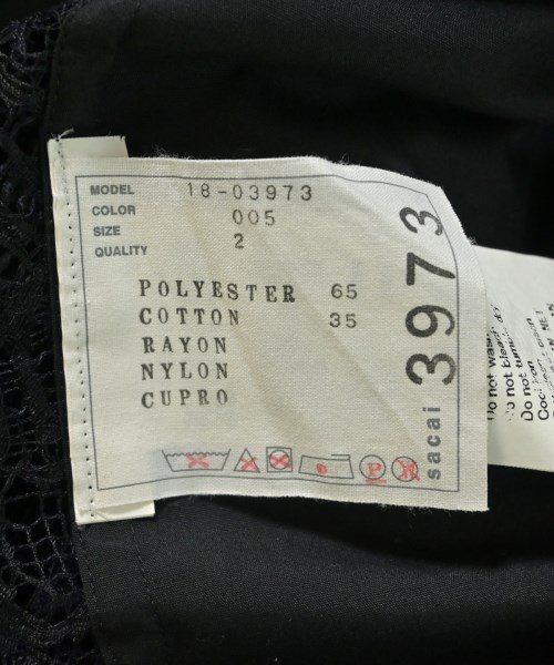 sacai（サカイ）カジュアルシャツ 黒 サイズ:2(M位) レディース/2200683454031