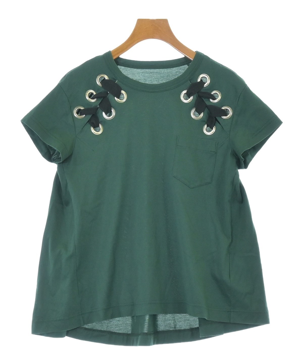 sacai（サカイ）Tシャツ・カットソー 緑 サイズ:2(M位) レディース